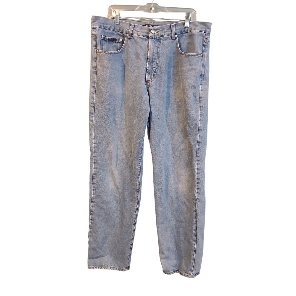 McNeal Clothing Company Mens Light Wash Straight Leg Denim Jeans Blue 36x30 Reg
